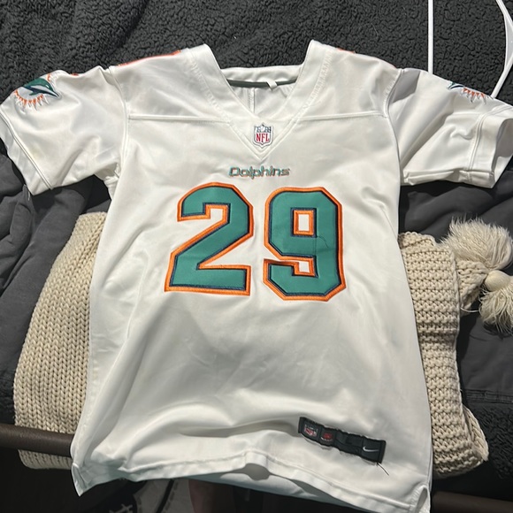White Minkah Fitzpatrick Jersey/// Kids large/// Dolphins - Picture 1 of 4